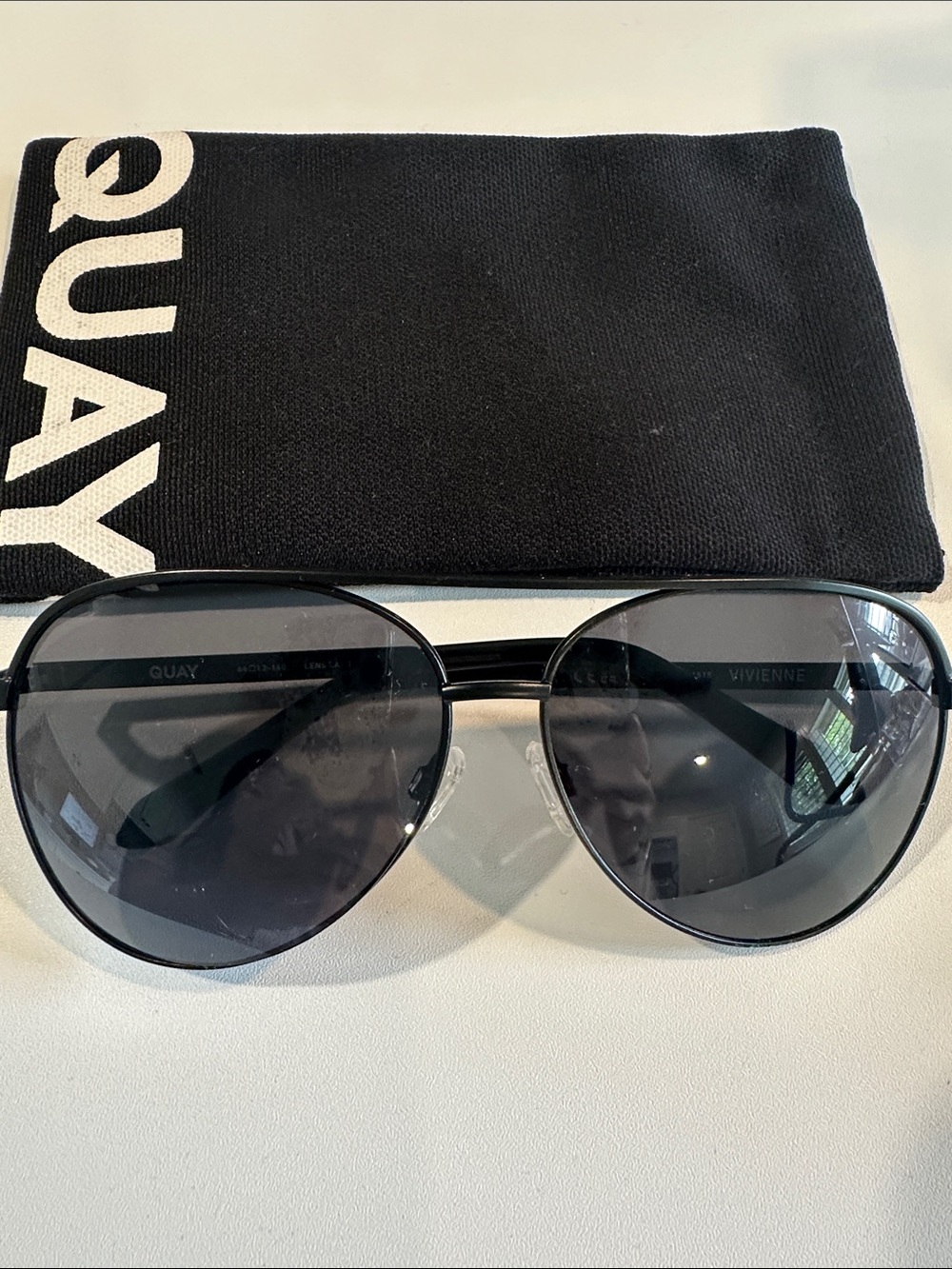 Quay Australia Vivienne Aviator Sunglasses